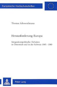 Book Cover for Herausforderung Europa by Thomas Schwendimann