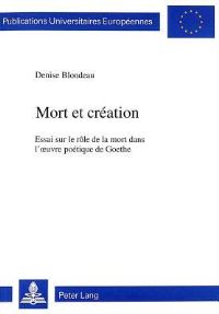 Book Cover for Mort Et Creation by Denise Blondeau