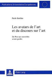Book Cover for Les Avatars De L'art Et Du Discours Sur L'art by Paolo Barblan