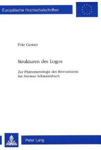 Book Cover for Strukturen Des Logos by Fritz Ganser