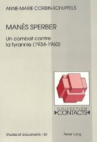 Book Cover for Manes Sperber by AnneMarie CorbinSchuffels