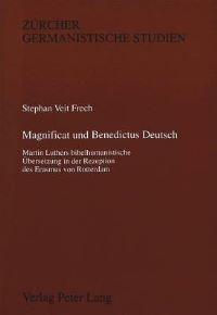 Book Cover for Magnificat Und Benedictus Deutsch by Stephan Veit Frech