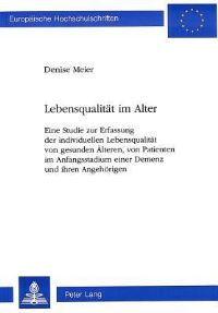 Book Cover for Lebensqualitat Im Alter by Denise Meier