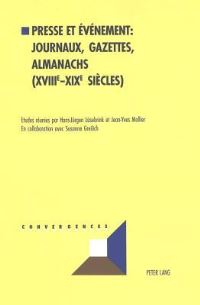 Book Cover for Presse Et Evenement: Journaux, Gazettes, Almanachs (XVIIIe-XIXe Siecles) by HansJürgen Lüsebrink, Susanne Greilich, JeanYves Mollier