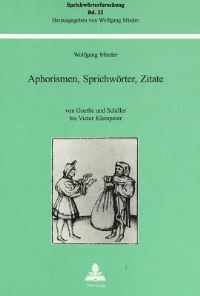 Book Cover for Aphorismen, Sprichworter, Zitate by Wolfgang Mieder