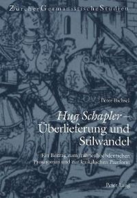 Book Cover for Hug Schapler - Uberlieferung Und Stilwandel by Peter Bichsel