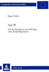 Book Cover for Test 95 by Roger Huber