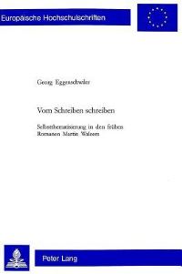 Book Cover for Vom Schreiben Schreiben by Georg Eggenschwiler