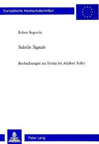 Book Cover for Subtile Signale by Robert Ruprecht