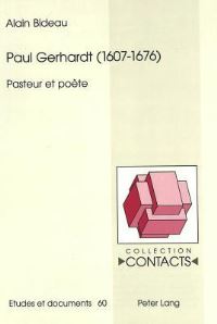 Book Cover for Paul Gerhardt (1607-1676) by Alain Bideau