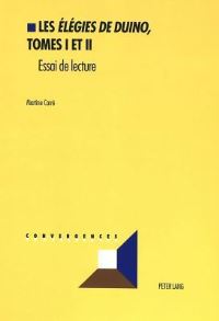 Book Cover for Les Elegies De Duino , Tomes I Et II by Martine Carré