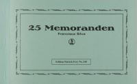 Book Cover for 25 Memoranden by Francisca Silva