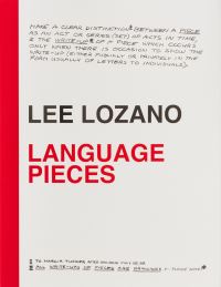 Book Cover for Lee Lozano - Language Pieces by Lee Lozano