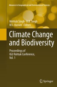 Book Cover for Climate Change and Biodiversity by Mehtab Singh, RB Singh, MI Hassan