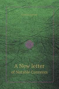 Book Cover for A New Letter of Notable Contents by Richard Bird, Stephen Robson