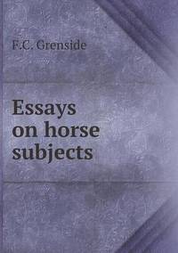 Book Cover for Essays on Horse Subjects by Richard Bird, Stephen Robson
