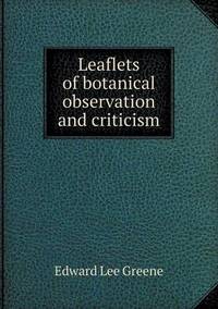 Book Cover for Leaflets of Botanical Observation and Criticism by Richard Bird, Stephen Robson