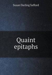 Book Cover for Quaint Epitaphs by Barbara J Marvis