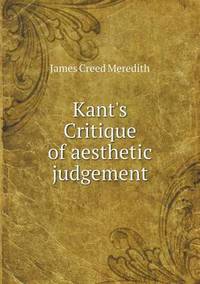 Book Cover for Kant's Critique of Aesthetic Judgement by Jesse Russell, Ronald Cohn