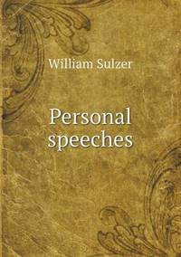 Book Cover for Personal Speeches by Richard Bird, Stephen Robson
