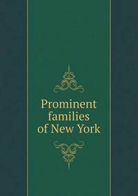Book Cover for Prominent Families of New York by Richard Bird, Stephen Robson