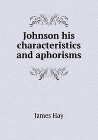 Book Cover for Johnson His Characteristics and Aphorisms by Ewa LajerBurcharth, Städelschule Frankfurt am Main