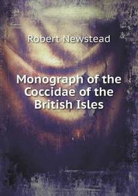 Book Cover for Monograph of the Coccidae of the British Isles by Alison Salvesen, Alison Salvesen