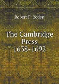 Book Cover for The Cambridge Press 1638-1692 by Alison Salvesen, Alison Salvesen
