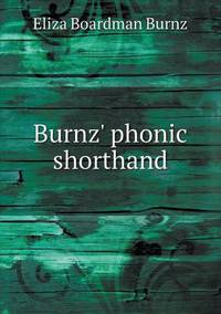 Book Cover for Burnz' Phonic Shorthand by Pam Brown