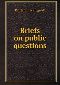 Book Cover for Briefs on Public Questions by Anna George