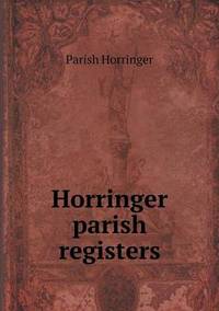 Book Cover for Horringer Parish Registers by Anna George