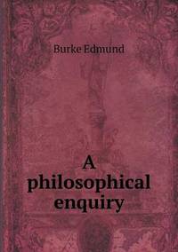 Book Cover for A Philosophical Enquiry by Jesse Russell, Ronald Cohn