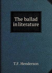 Book Cover for The Ballad in Literature by Pam Brown