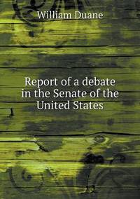 Book Cover for Report of a Debate in the Senate of the United States by Anna Quindlen