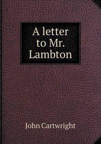 Book Cover for A Letter to Mr. Lambton by Anna George
