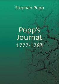 Book Cover for Popp's Journal 1777-1783 by Pam Brown