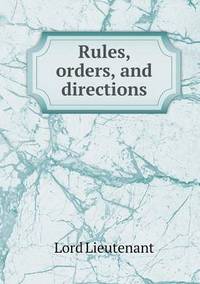 Book Cover for Rules, Orders, and Directions by Anna George