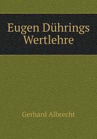 Book Cover for Eugen Dührings Wertlehre by Carolyn Curtis