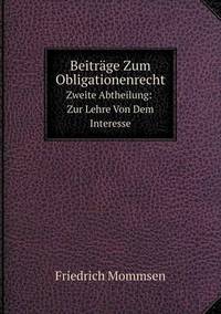Book Cover for Beiträge Zum Obligationenrecht Zweite Abtheilung by Jesse Russell, Ronald Cohn