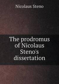 Book Cover for The Prodromus of Nicolaus Steno's Dissertation by Rhiannon Ifans, Iarla Mac Aodha Bhuí
