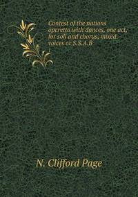 Book Cover for Contest of the Nations Operetta With Dances, One Act, for Soli and Chorus, Mixed Voices or S.S.A.B 1 by Rhiannon Ifans, Iarla Mac Aodha Bhuí