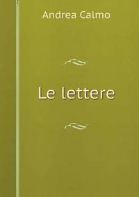 Book Cover for Le Lettere by Andrea Calmo