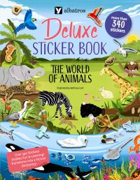 Book Cover for The World of Animals. Deluxe Sticker Book by Barbara Pospisilova, Joli Hannah