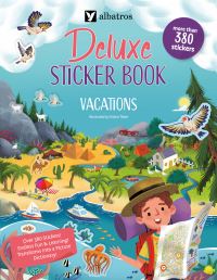 Book Cover for Vacations. Deluxe Sticker Book by Joli Hannah