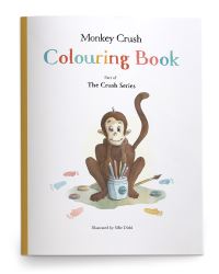 Book Cover for Monkey Crush Colouring Book by Silke Diehl
