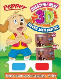 Book Cover for Pepper Learns About Recycling in 3D by Sterling Publishers