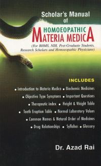 Book Cover for Scholar's Manual of Homoeopathic Materia Medica by Azad Rai