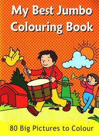 Book Cover for My Best Jumbo Colouring Book by B Jain Publishing