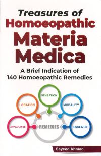 Book Cover for Treasures of Homoeopathic Materia Medica by Dr Sayeed Ahmad