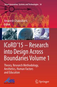 Book Cover for ICoRD'15 - Research Into Design Across Boundaries Volume 1 by Amaresh Chakrabarti